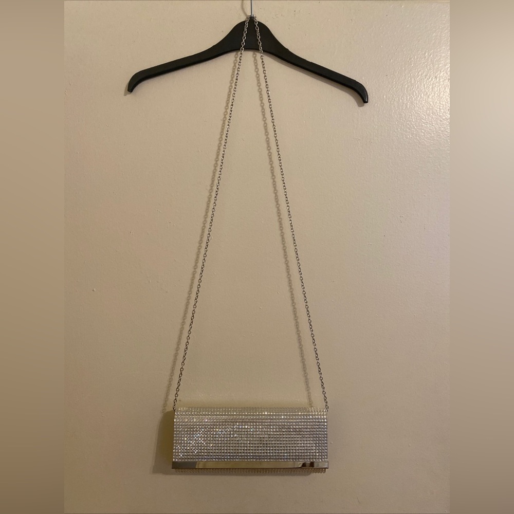 Call It Spring silver purse with chain